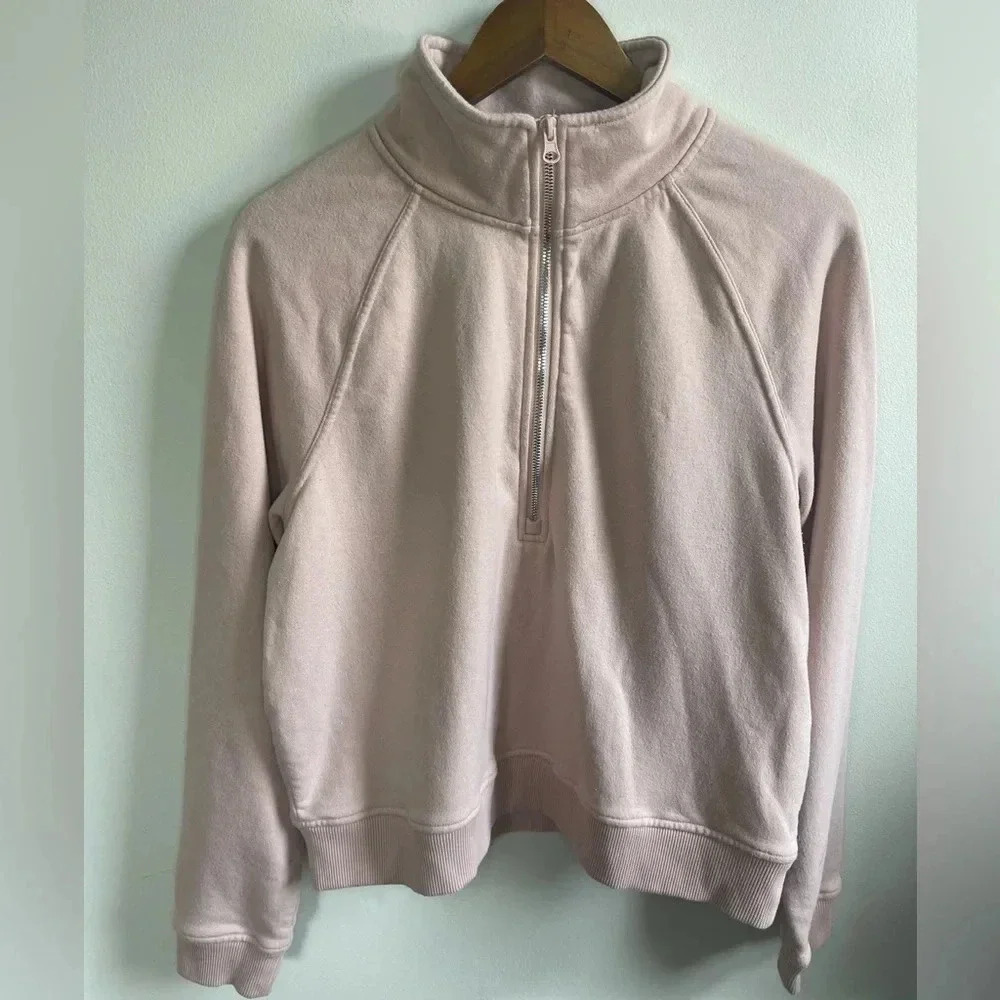 90 Degree by Reflex, Crop 1/4 Zip Sweatshirt, Size L